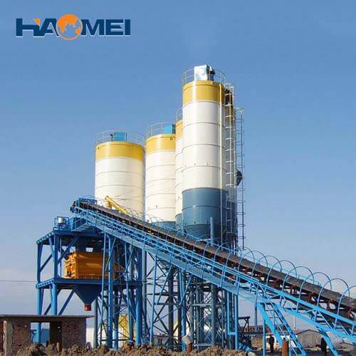 hzs25 stationary concrete batching plant manufacturer