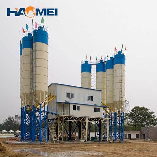 cheap hzs180 stationary concrete batching plant