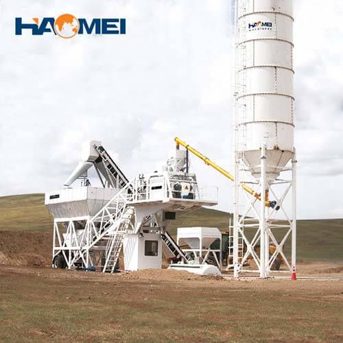 YHZS25 mobile concrete batching plant manufacturer