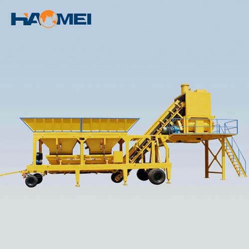 YHZS35 mobile concrete batching plant factory price