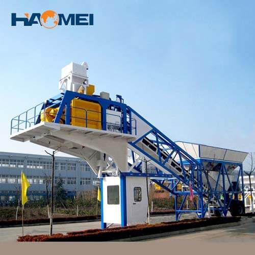 YHZS60 mobile concrete batching plant factory