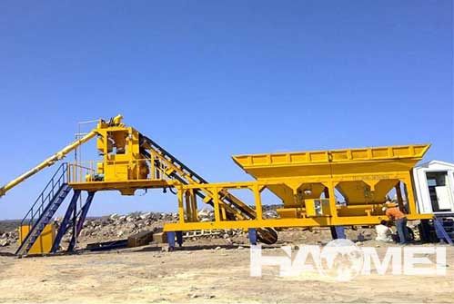 yhzs60 mobile concrete batching plant