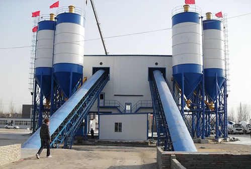 hzs75 stationary concrete batching plant supplier