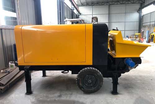 Trailer concrete pumps