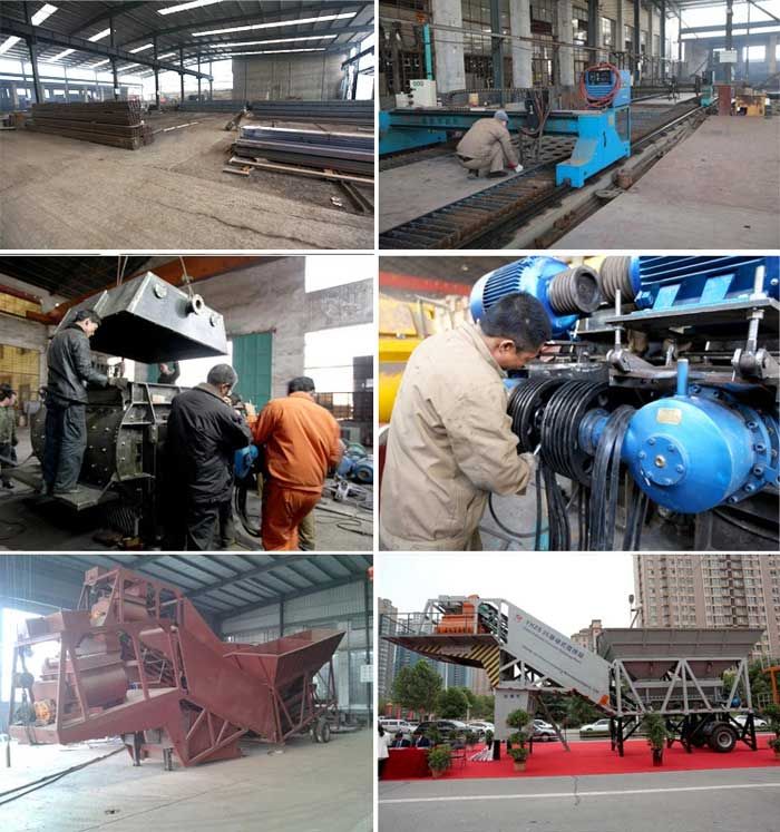 hzs75 stationary concrete plant