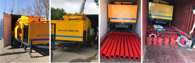 mobile concrete mixer with pump factory