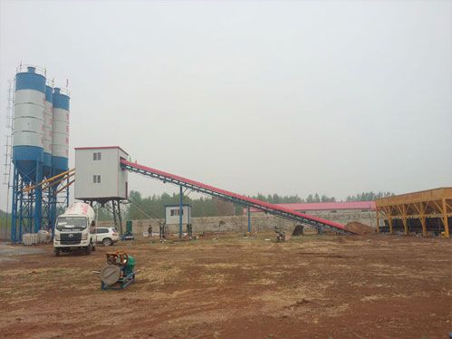 stationary concrete batching plant factory