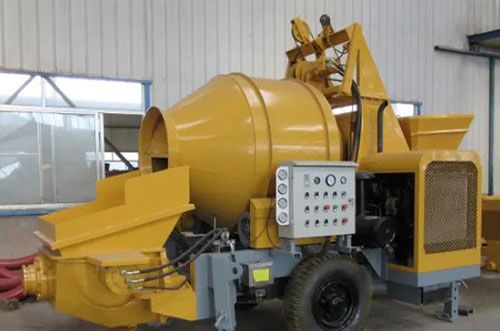 mobile concrete mixer with pump factory