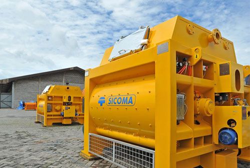 twin shaft concrete mixer