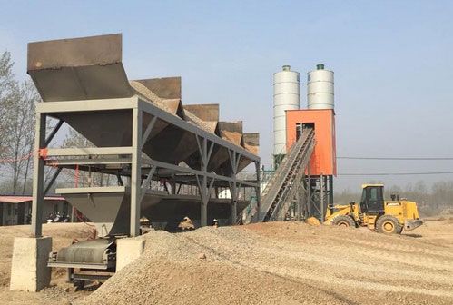 hzs60 stationary concrete batching plant for sale
