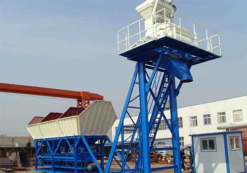 YHZS35 mobile concrete cement batching plant small cement production plant