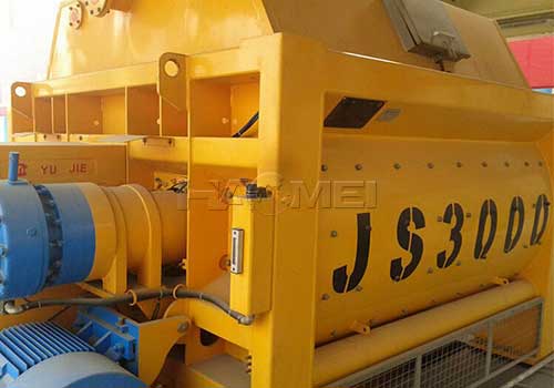 Volumetric concrete auger cement mixer