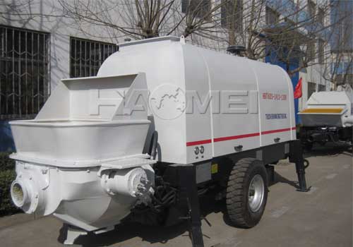 Static pump for concrete 61 meter concrete pump