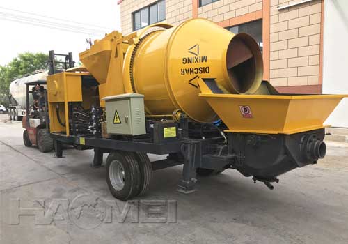Concrete mixing plant cnc concrete pumping