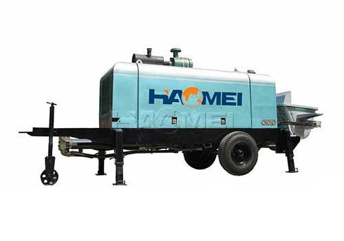 Husky electric cement mixer concrete pump trailer